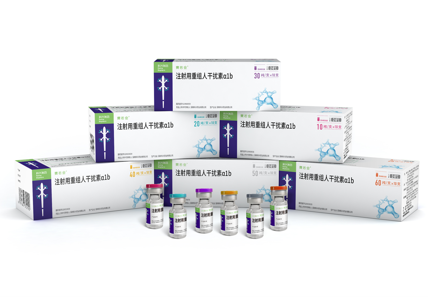 注射用重組人干擾素α1b(賽若金?)產(chǎn)品包裝全新升級